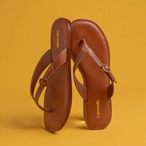 Larroudé Mary Kate Flat Sandals